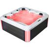 imageEmpava Luxury Outdoor Hot Tub 6 Person Whirlpool Outdoor Spa Tub Freestanding Bathtub 79IN 26 Jets Massage Square Relaxing Home Garden Hot Tub Spa with LED Lights ampamp Cover Black