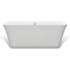 imageEmpava Modern 59 inch Acrylic Freestanding Bathtub Contemporary Soaking Tub with Overflow and Drain White BT511