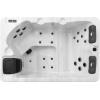 imageEmpava Outdoor Massage Whirlpool Spa 3Person 22Jet Lounger Acrylic Hot Tub with Ozonator White 7283quot L x4724 W x 2874quot H