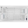imageEmpava PRO Series Whirlpool Tub with Dedicated Milk Bath ampamp 65 Jets  Luxury Spa Acrylic Soaking Tub with Ozone Sanitization Chromatherapy ampamp Wireless Music System Removable Panel 71quot Bathtub WhiteJT802
