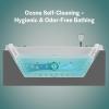 imageEmpava PRO Series Whirlpool Tub with Dedicated Milk Bath ampamp 65 Jets  Luxury Spa Acrylic Soaking Tub with Ozone Sanitization Chromatherapy ampamp Wireless Music System Removable Panel 71quot Bathtub WhiteJT801