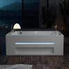 imageEmpava PRO Series Whirlpool Tub with Dedicated Milk Bath ampamp 65 Jets  Luxury Spa Acrylic Soaking Tub with Ozone Sanitization Chromatherapy ampamp Wireless Music System Removable Panel 71quot Bathtub WhiteJT802