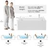 imageEmpava PRO Series Whirlpool Tub with Dedicated Milk Bath ampamp 65 Jets  Luxury Spa Acrylic Soaking Tub with Ozone Sanitization Chromatherapy ampamp Wireless Music System Removable Panel 71quot Bathtub WhiteJT801