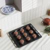 imageEmpava Single Gas Wall Oven with 5 Cooking Funcitons 24 inch Builtin Convection System NG only Mechanical Control Knobs Stainless SteelWH84