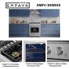 imageEmpava Slidein ampamp Freestanding Gas Range Stove455 Cu Ft Convection Oven Capacity with Mechanical Knobs ControlHeavy Duty Cast Iron Grates 5 Sealed Burners Cooktop Stainless Steel30 InchGR03