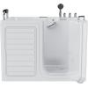 imageEmpava Walk In Tub for Seniors54quot x 30 Right Drain12 Air ampamp 13 Whirlpool Massage Jets Bathtubwith builtin Heater2 Safety Handrail1925quot Wide Right Outswing DoorSlipResistant FloorAcrylicWhite