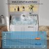 imageEmpava Walk In Tub for Seniors54quot x 30 Right Drain12 Air ampamp 13 Whirlpool Massage Jets Bathtubwith builtin Heater2 Safety Handrail1925quot Wide Right Outswing DoorSlipResistant FloorAcrylicWhite