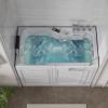 imageEmpava Walk In Tub for Seniors54quot x 30 Right Drain12 Air ampamp 13 Whirlpool Massage Jets Bathtubwith builtin Heater2 Safety Handrail1925quot Wide Right Outswing DoorSlipResistant FloorAcrylicWhite