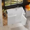 imageEmpava WalkIn Tub Japanese Soaking Bath Right Outward Door Low Threshold SlipResistant Builtin Seat Fast Drain Handrails Easy Access for Seniors ampamp MobilityImpaired54quot