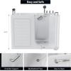 imageEmpava WalkIn Tub Japanese Soaking Bath Right Outward Door Low Threshold SlipResistant Builtin Seat Fast Drain Handrails Easy Access for Seniors ampamp MobilityImpaired54quot