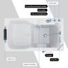 imageEmpava WalkIn Tub Japanese Soaking Bath Right Outward Door Low Threshold SlipResistant Builtin Seat Fast Drain Handrails Easy Access for Seniors ampamp MobilityImpaired54quot
