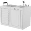 imageEmpava WalkIn Tub Japanese Soaking Bath Right Outward Door Low Threshold SlipResistant Builtin Seat Fast Drain Handrails Easy Access for Seniors ampamp MobilityImpaired54quot
