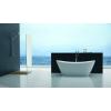 imageFreestanding Bathtub Acrylic Soaking SPA Modern Stand Alone Bathtubs in White 67 Inch