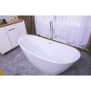 imageFreestanding Bathtub Acrylic Soaking SPA Modern Stand Alone Bathtubs in White 67 Inch