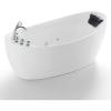 image67 in Acrylic Freestanding Bath Tub Hydromassage Gracefully Oval Shaped 7 Water Jets Soaking SPA SingleEnded Massage Bathtubs with Pillow  White