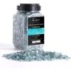 imageEmpava 10 lbs 14in Reflective Tempered Fire Glass for Gas Fire Pit in Midnight BlueCaribbean Blue