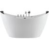 imageEmpava 2 Person Corner Whirlpool Bathtub with 10 Jets Jetted Tub with Light and Heater Hydro Massage Tub with Chromatherapy ETL Certified59AIS11
