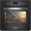 imageEmpava 24 inch Electric Single Wall Oven with 6 Cooking Funcitons Builtin Convection System with Mechanical Knob Control Stainless SteelC17