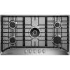 imageEmpava 36quot Recessed Gas Stove Cooktop with 5 Italy SABAF Sealed Burner NGLPG Convertible in Stainless Steel36GC65