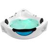 imageEmpava Corner Whirlpool Bathtub  2 Person Jetted Tub With 10 Jets Heater Light Spa Bath Hydro Massage With Chroma Therapy