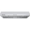 imageEmpava Ductless Under Cabinet Range Hood 30 Inch Convertible Ducted RearTop Vent 300 CFM Push Button Plug in Stainless Steel30 Inch