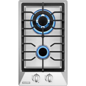 imageEmpava 12quot Gas Stove Cooktop with 2 Italy Sabaf Sealed Burners NGLPG Convertible in Stainless Steel 12 inches12 Inch