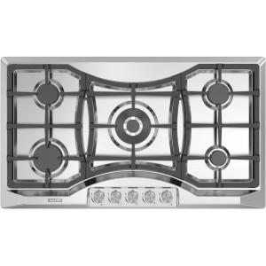 imageEmpava 24quot Gas Cooktop with 4 Italy Sabaf Sealed Burners NGLPG Convertible Tempered Glass in Black Model 2020 24 Inch36 Inch