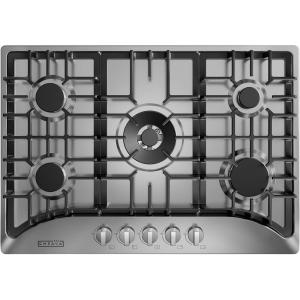 imageEmpava 30 Inch Gas Cooktop with 5 World Class Made in Italy SABAF Burners LPGNG Convertible Ideal RV Top Stoves for Kitchen Stainless Steel30 Inch