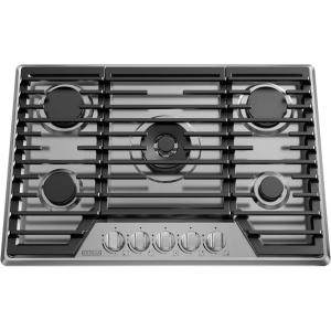 imageEmpava 30Inch Gas Stove Cooktop 5 Italy SABAF Sealed Burner NGLPG Convertible in Stainless Steel GC38GC37