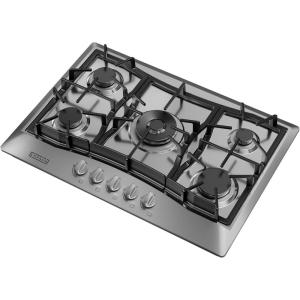 imageEmpava 36Inch Gas Stove Cooktop with 5 Italy SABAF Sealed Burner NGLPG Convertible in Stainless Steel 36 Inch30 Inch