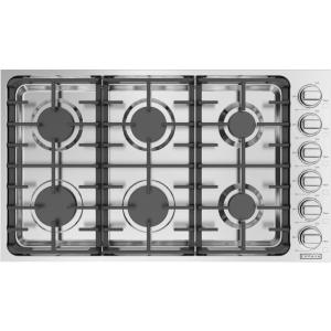 imageEmpava 36quot Builtin Gas Stove Cooktop with 6 Sealed BurnersLPG Convertible in Stainless Steel 36 Inch