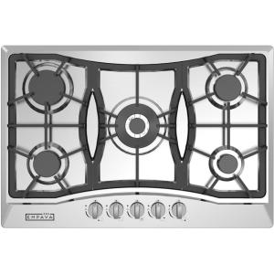 imageEmpava 36quot Gas Stove Cooktop NGLPG Convertible with 5 Italy Sabaf Sealed Burners in Black Tempered Glass 36 InchNGLPG Convertible