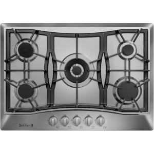 imageEmpava 36quot Recessed Gas Stove Cooktop with 5 Italy SABAF Sealed Burner NGLPG Convertible in Stainless Steel30GC21