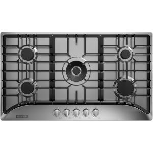 imageEmpava 36quot Recessed Gas Stove Cooktop with 5 Italy SABAF Sealed Burner NGLPG Convertible in Stainless Steel36GC65