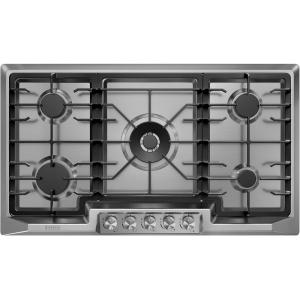 imageEmpava 36quot Recessed Gas Stove Cooktop with 5 Italy SABAF Sealed Burner NGLPG Convertible in Stainless SteelGC23