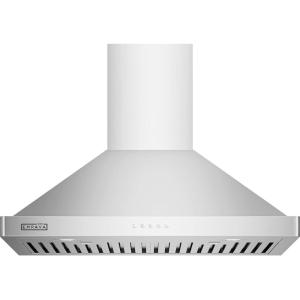 imageEmpava DuctedDuctless WallMount Range Hood 30 Inch 400 CFM 3Speed Push Button Control LED Lights Baffle Filters Plugin Stainless SteelRH05N