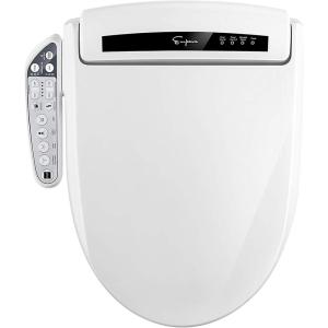 imageEmpava Elongated Smart Bidet Heated Toilet Seat with Warm Air Dryer and Temperature Controlled Wash Functions in WhiteEB990