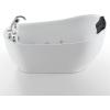 image67 in Acrylic Freestanding Bath Tub Hydromassage Gracefully Oval Shaped 7 Water Jets Soaking SPA SingleEnded Massage Bathtubs with Black Pillow  White