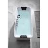 image67 in Acrylic Freestanding Bath Tub Hydromassage Gracefully Rectangle Shaped 8 Water Jets Soaking SPA DoubleEnded Massage Bathtubs with Two Black Pillows