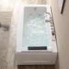 image67Inch Jetted Bathtub with Healing ChromotherapyJetted Tub with HeaterComforting Hydro Massage Tub with Waterfall Joy