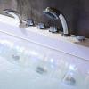 image67Inch Jetted Bathtub with Healing ChromotherapyJetted Tub with HeaterComforting Hydro Massage Tub with Waterfall Joy