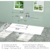 image67quot Whirlpool Hydro Massage Tub with Chromatherapy Hydrotherapy Jetted Bathtub with Glass Panel Acrylic Spa Tub with Center Drain White