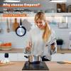 imageEmpava 2 Burner infrared Cooktop 3000W Built in Electrical Stove Top for Kitchen 208240V Hard Wired No Plug ETL Certified Black 12 inch12in