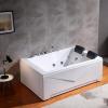 imageEmpava 2 Person Whirlpool Bathtub71 Whirlpool Tubs with 16 JetsJetted bathtubAcrylic SPA Bath Tub2 Person Hydro Massage Bathtub with Right Drain3Side ApronWhite71 Inch