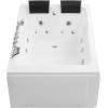 imageEmpava 2 Person Whirlpool Bathtub71 Whirlpool Tubs with 16 JetsJetted bathtubAcrylic SPA Bath Tub2 Person Hydro Massage Bathtub with Right Drain3Side ApronWhite71 Inch