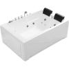 imageEmpava 2 Person Whirlpool Bathtub71 Whirlpool Tubs with 16 JetsJetted bathtubAcrylic SPA Bath Tub2 Person Hydro Massage Bathtub with Right Drain3Side ApronWhite71 Inch