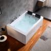 imageEmpava 2 Person Whirlpool Bathtub71 Whirlpool Tubs with 16 JetsJetted bathtubAcrylic SPA Bath Tub2 Person Hydro Massage Bathtub with Right Drain3Side ApronWhite71 Inch