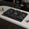 imageEmpava 30 in Gas Stove Cooktop 5 Italy Sabaf Sealed Burners NGLPG Convertible in Black Tempered Glass 30 Inch