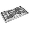 imageEmpava 30quot Gas Stove Cooktop LPGNG Convertible with 5 Italy SABAF Burners Tempered Glass in Black 30 inch36 inch