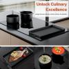 imageEmpava 36 Inch Electric Induction Cooktop 5 Burners Flat Glass Top Stove with Bridge Function Timer Pause Child Lock Booster Slider Level Control Shutdown Auto Pan Detection Black36 Inch